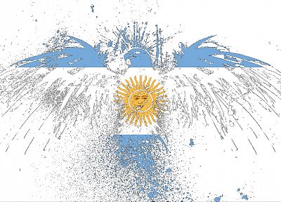 Argentina, eagles, flags - random desktop wallpaper