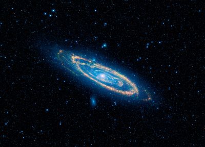 outer space, stars, galaxies, Andromeda Galaxy - duplicate desktop wallpaper