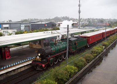 steam, trains, railroad tracks, Steam train, vehicles, Queensland Rail, BB18 1/4 - random desktop wallpaper