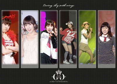 brunettes, tie, Girls Generation SNSD, celebrity, short hair, Asians, Korean, singers, Kim Taeyeon, collage, bangs - random desktop wallpaper