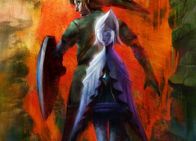 video games, Link, The Legend of Zelda, artwork - desktop wallpaper