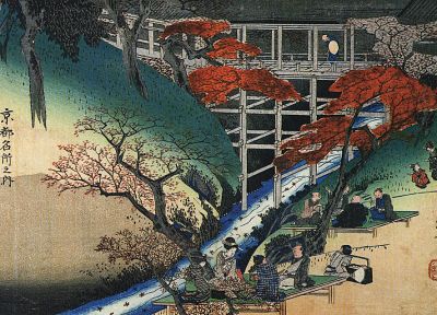 Japanese, artwork, Ukiyo-e, Hiroshige - random desktop wallpaper