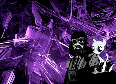 Darth Vader, My Little Pony, Rarity - random desktop wallpaper