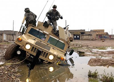 soldiers, army, military, Humvee - duplicate desktop wallpaper