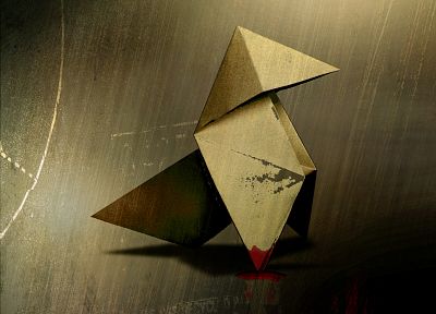 origami, Heavy Rain - random desktop wallpaper