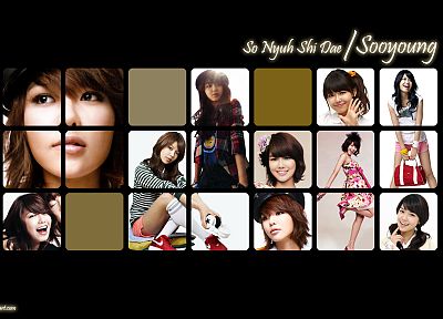 Girls Generation SNSD, celebrity, Choi Sooyoung, collage - desktop wallpaper