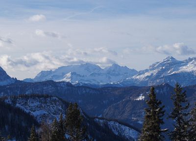 mountains, landscapes, Italy, Alps, Kronplatz, Marmolada - duplicate desktop wallpaper