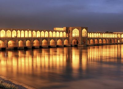 Iran, Khaju Bridge, Isfahan - random desktop wallpaper