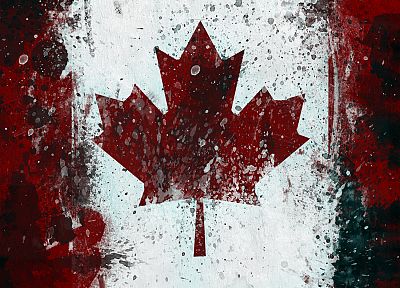 grunge, Canada, flags, Canadian flag - random desktop wallpaper