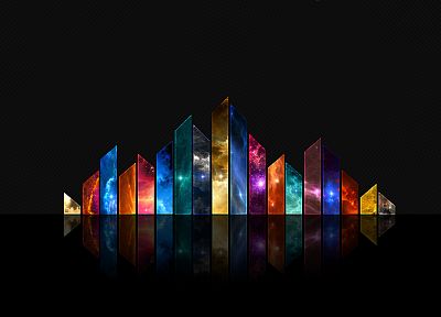 multicolor, crystals - random desktop wallpaper
