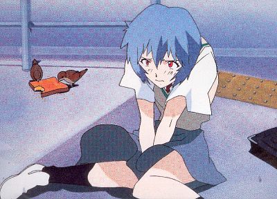 school uniforms, Ayanami Rei, Neon Genesis Evangelion - desktop wallpaper