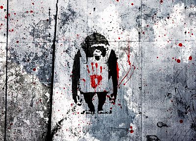 graffiti, Banksy, street art - random desktop wallpaper