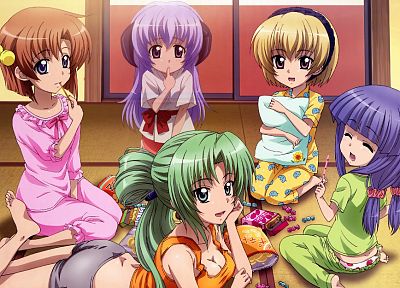 Higurashi no Naku Koro ni, Ryuuguu Rena, Furude Rika, anime, Sonozaki Mion, Houjou Satoko, Furude Hanyuu - related desktop wallpaper