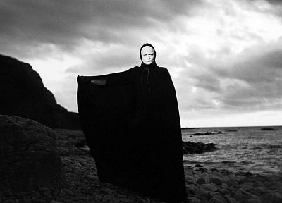 death, chess, monochrome, The Seventh Seal - related desktop wallpaper