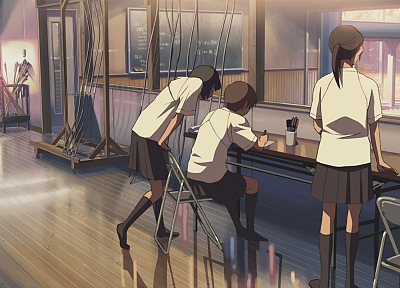 school, Makoto Shinkai, 5 Centimeters Per Second, artwork, anime - random desktop wallpaper