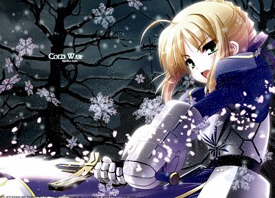 Fate/Stay Night, anime, Saber, Fate series - related desktop wallpaper