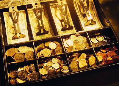 coins, money, bills - desktop wallpaper
