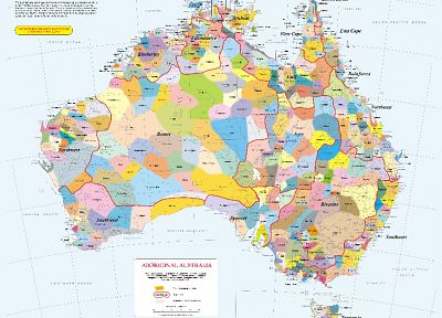 maps, infographics, Australia, aboriginals - random desktop wallpaper