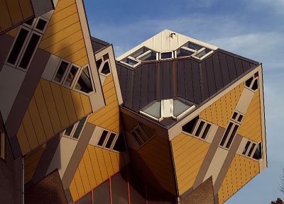 architecture, buildings, Netherlands, Kubuswoning, Rotterdam, The Netherlands - random desktop wallpaper