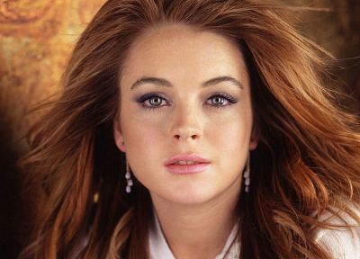 women, Lindsay Lohan, faces - desktop wallpaper