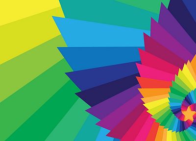 abstract, multicolor, rainbows - duplicate desktop wallpaper