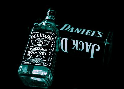 Jack Daniels, black background - related desktop wallpaper