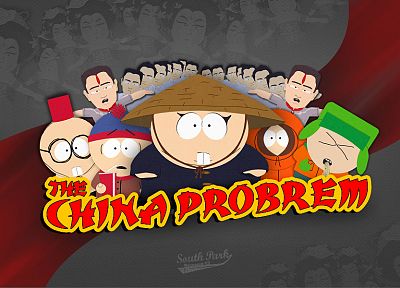 South Park, China, Eric Cartman, Stan Marsh, stereotype, Kenny McCormick, Kyle Broflovski - random desktop wallpaper