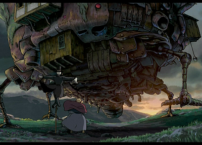 Hayao Miyazaki, Studio Ghibli, Howl's Moving Castle - random desktop wallpaper