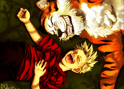 tigers, Calvin, Calvin and Hobbes - related desktop wallpaper