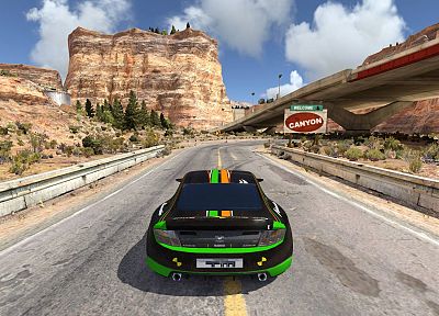 video games, canyon, track, Trackmania 2, racing cars - random desktop wallpaper