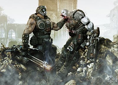 death, Gears of War, Aliens - duplicate desktop wallpaper