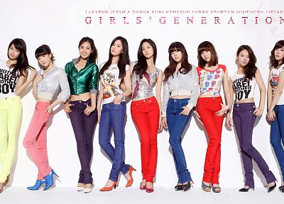 women, jeans, Girls Generation SNSD, celebrity, high heels - duplicate desktop wallpaper
