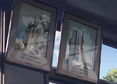 Makoto Shinkai, 5 Centimeters Per Second, anime - duplicate desktop wallpaper