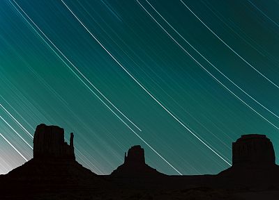 stars, Arizona, Utah, Monument Valley - random desktop wallpaper