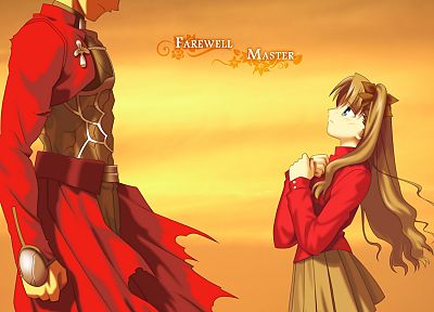 Fate/Stay Night, Tohsaka Rin, Archer (Fate/Stay Night), Fate series - random desktop wallpaper