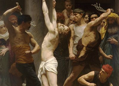 William Adolphe Bouguereau, The Flagellation of Christ, Art history - related desktop wallpaper