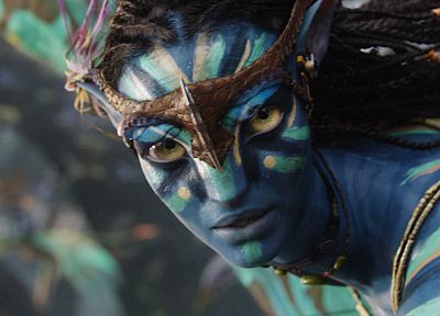 movies, Avatar, Neytiri, animated, Zoe Saldana, James Cameron - desktop wallpaper
