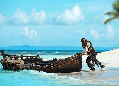 boats, Pirates of the Caribbean, beaches - random desktop wallpaper