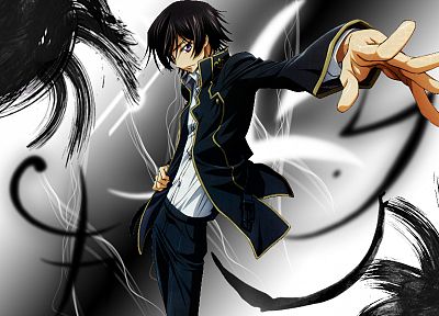 Code Geass, Lamperouge Lelouch, anime, anime boys, black clothes - related desktop wallpaper
