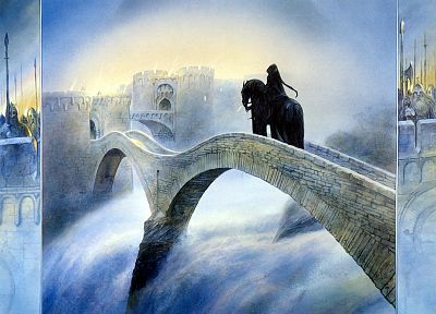 The Lord of the Rings, horsemen, John Howe - random desktop wallpaper
