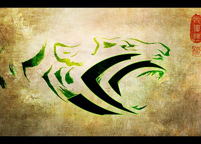 tigers, Nvidia, claws - random desktop wallpaper