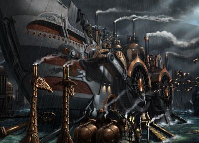 steampunk, ships, ark, vehicles - related desktop wallpaper