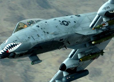 aircraft, military, planes, A-10 Thunderbolt II - random desktop wallpaper