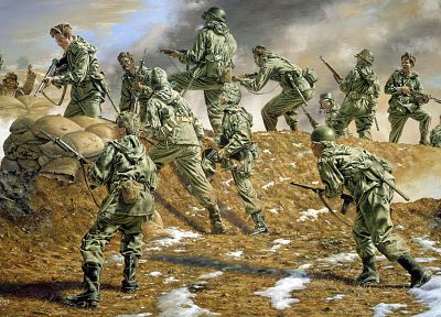 soldiers, war, artwork - related desktop wallpaper