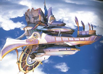Final Fantasy, Final Fantasy X, airship - random desktop wallpaper