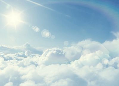 clouds, nature, Sun, skyscapes - duplicate desktop wallpaper