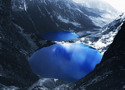 mountains, landscapes, nature, lakes, lagoon - random desktop wallpaper