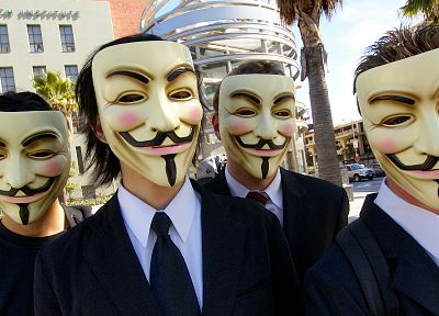 Anonymous, Guy Fawkes - random desktop wallpaper