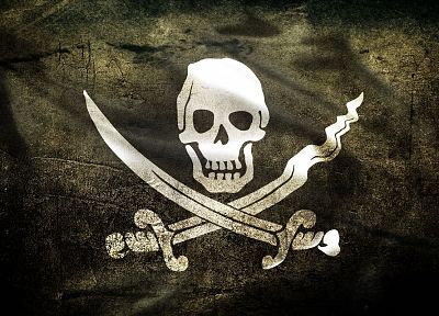 pirates, flags, Jolly Roger - desktop wallpaper