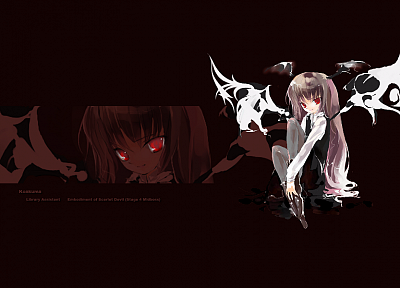 women, Touhou, devil, Koakuma - random desktop wallpaper